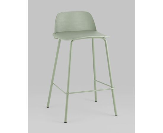 Стул полубарный Mist серо-зеленый, изображение 2 | Интернет магазин мебели и декора LifeDekor