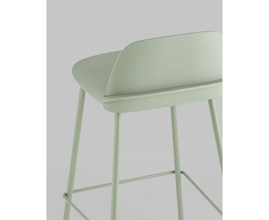 Стул полубарный Mist серо-зеленый, изображение 7 | Интернет магазин мебели и декора LifeDekor