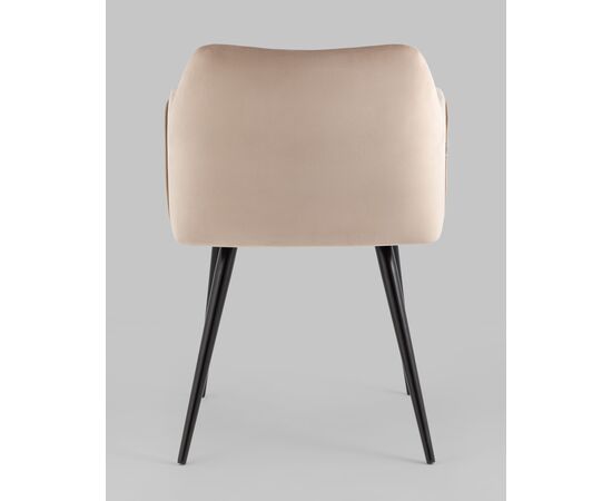 Стул с подлокотниками Джоэл велюр бежевый, изображение 5 | Интернет магазин мебели и декора LifeDekor