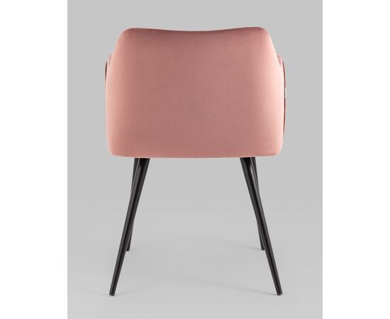 Стул с подлокотниками Джоэл велюр пыльно-розовый, изображение 5 | Интернет магазин мебели и декора LifeDekor