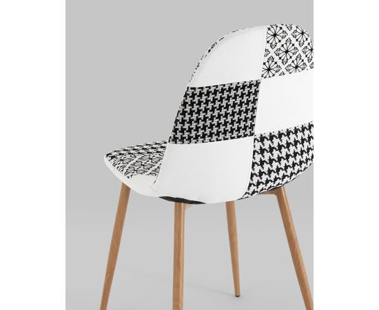 Стул Валенсия SN пэчворк черно-белый, изображение 9 | Интернет магазин мебели и декора LifeDekor