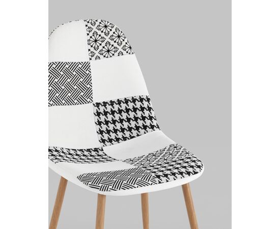 Стул Валенсия SN пэчворк черно-белый, изображение 10 | Интернет магазин мебели и декора LifeDekor