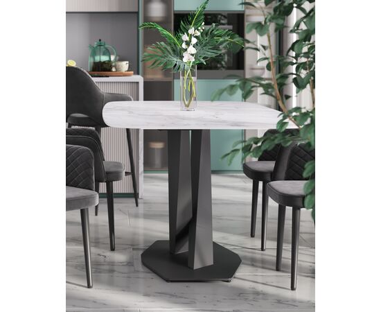 Стол обеденный Belle 180х90 белый мрамор, изображение 3 | Интернет магазин мебели и декора LifeDekor