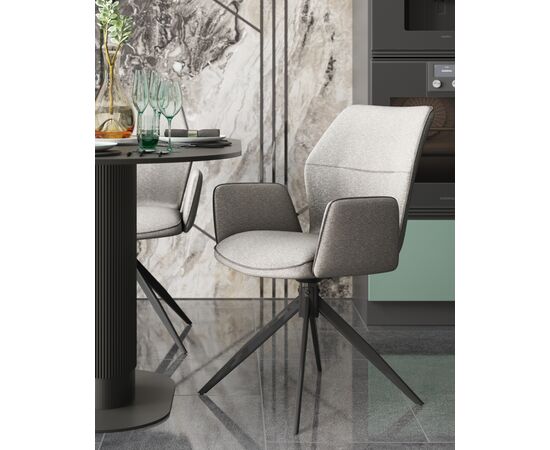 Стул обеденный Helm серый, изображение 6 | Интернет магазин мебели и декора LifeDekor