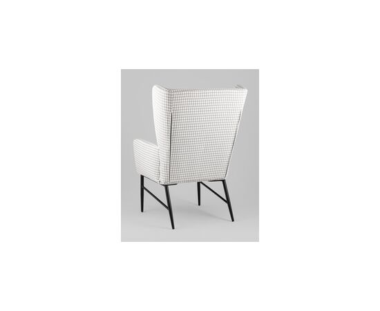 Кресло Мэйден гусиная лапка серый, изображение 8 | Интернет магазин мебели и декора LifeDekor