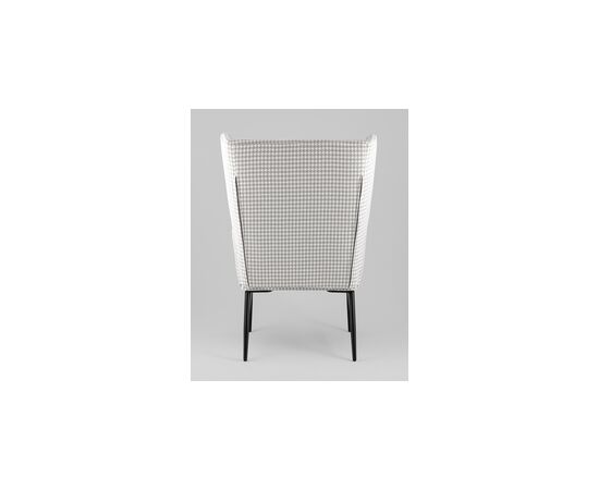 Кресло Мэйден гусиная лапка серый, изображение 7 | Интернет магазин мебели и декора LifeDekor