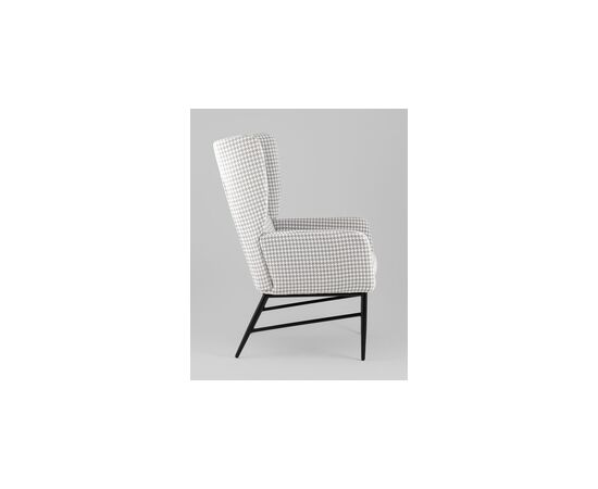 Кресло Мэйден гусиная лапка серый, изображение 6 | Интернет магазин мебели и декора LifeDekor