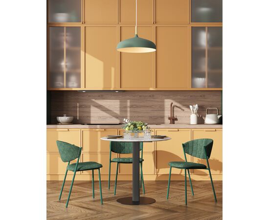 Стол обеденный Stem D90 мрамор, изображение 3 | Интернет магазин мебели и декора LifeDekor