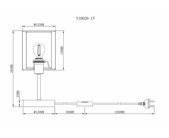 Лампа настольная Moderli V10626-1T Room, изображение 6 | Интернет магазин мебели и декора LifeDekor