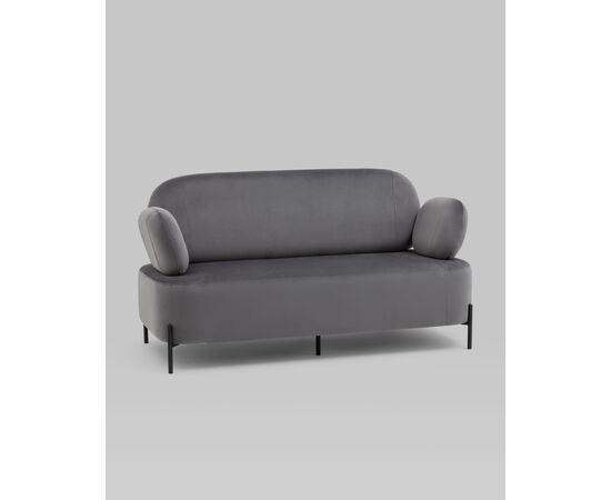 Диван Кэнди велюр серый, изображение 2 | Интернет магазин мебели и декора LifeDekor