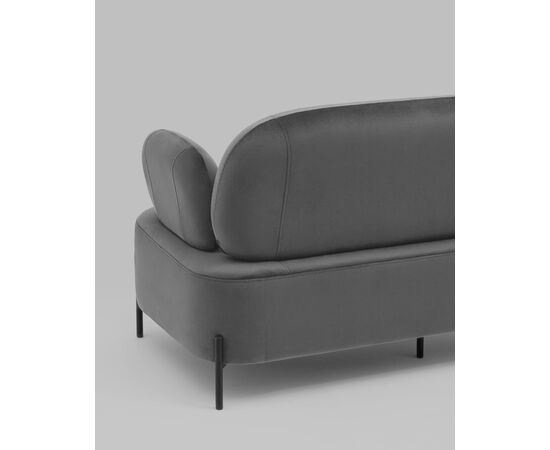 Диван Кэнди велюр серый, изображение 10 | Интернет магазин мебели и декора LifeDekor