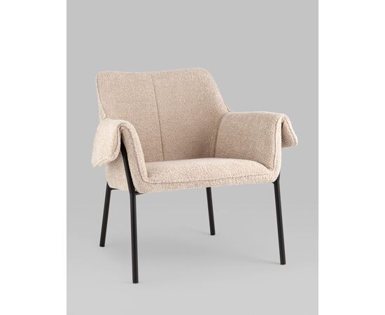 Кресло лаунж Бесс альпака бежевый, изображение 2 | Интернет магазин мебели и декора LifeDekor