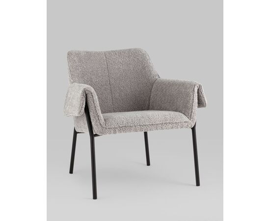 Кресло лаунж Бесс альпака серый, изображение 2 | Интернет магазин мебели и декора LifeDekor