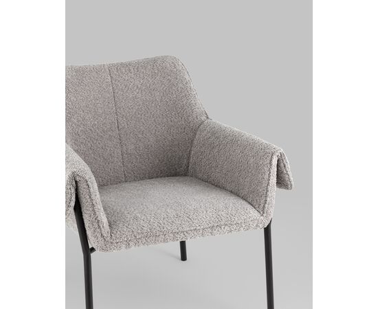 Кресло лаунж Бесс альпака серый, изображение 10 | Интернет магазин мебели и декора LifeDekor