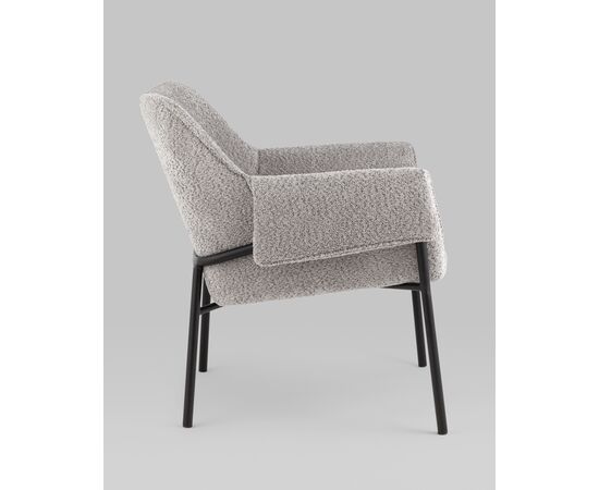Кресло лаунж Бесс альпака серый, изображение 6 | Интернет магазин мебели и декора LifeDekor