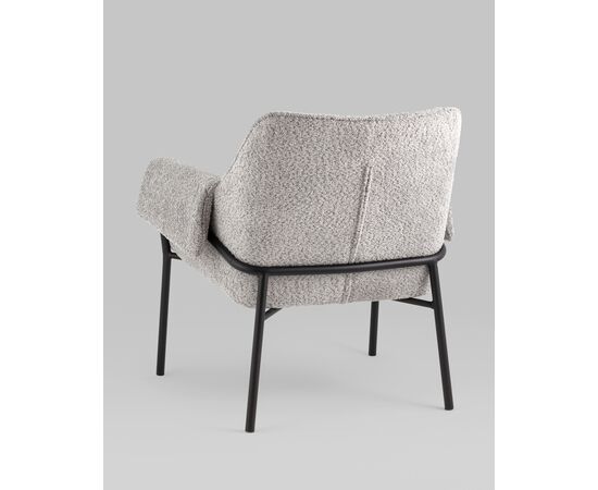 Кресло лаунж Бесс альпака серый, изображение 8 | Интернет магазин мебели и декора LifeDekor