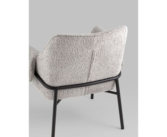 Кресло лаунж Бесс альпака серый, изображение 9 | Интернет магазин мебели и декора LifeDekor