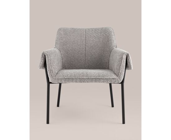 Кресло лаунж Бесс альпака серый, изображение 5 | Интернет магазин мебели и декора LifeDekor