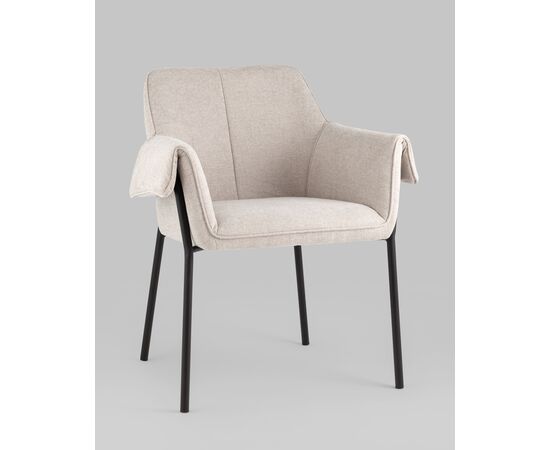 Кресло Бесс рогожка бежевый, изображение 2 | Интернет магазин мебели и декора LifeDekor