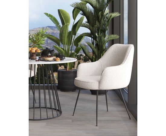 Кресло Floret белый, изображение 3 | Интернет магазин мебели и декора LifeDekor