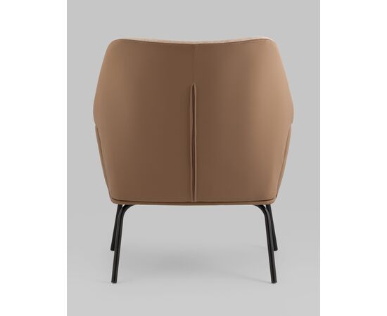 Кресло Харви светло-коричневый с коричневой экокожей, изображение 5 | Интернет магазин мебели и декора LifeDekor