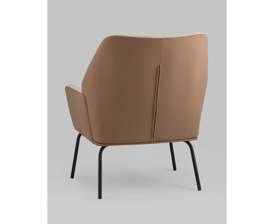 Кресло Харви светло-коричневый с коричневой экокожей, изображение 6 | Интернет магазин мебели и декора LifeDekor