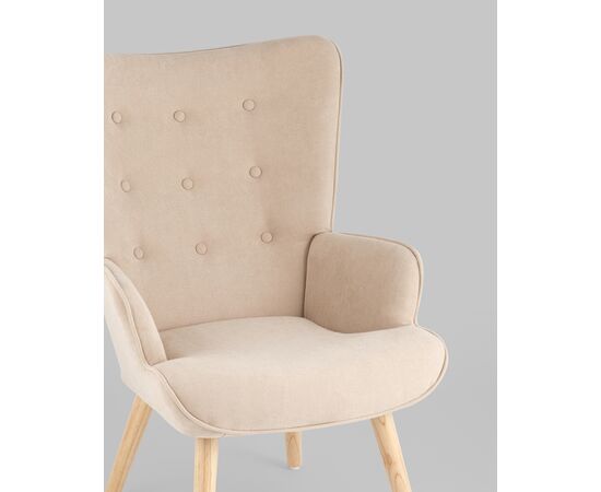 Кресло Хью бежевый, изображение 8 | Интернет магазин мебели и декора LifeDekor