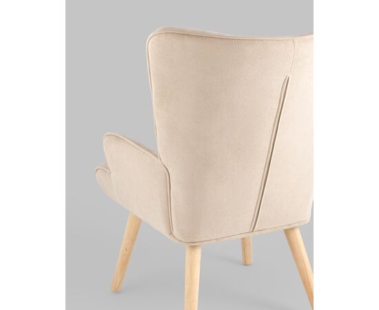 Кресло Хью бежевый, изображение 7 | Интернет магазин мебели и декора LifeDekor