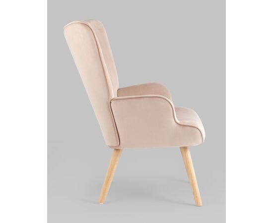 Кресло Хью велюр бежевый, изображение 6 | Интернет магазин мебели и декора LifeDekor