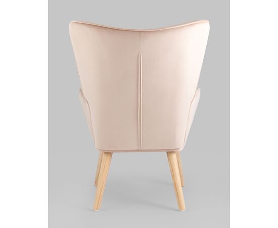 Кресло Хью велюр бежевый, изображение 7 | Интернет магазин мебели и декора LifeDekor