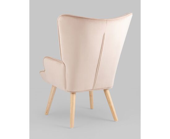 Кресло Хью велюр бежевый, изображение 8 | Интернет магазин мебели и декора LifeDekor