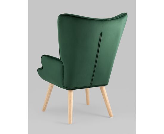 Кресло Хью велюр темно-зеленый, изображение 6 | Интернет магазин мебели и декора LifeDekor