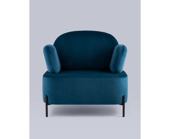 Кресло Кэнди с подлокотниками велюр синий, изображение 7 | Интернет магазин мебели и декора LifeDekor