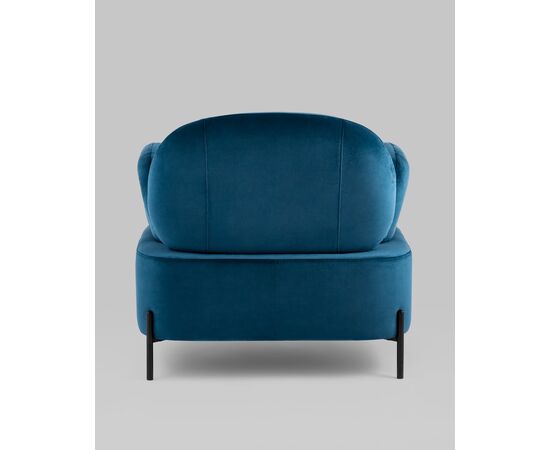 Кресло Кэнди с подлокотниками велюр синий, изображение 9 | Интернет магазин мебели и декора LifeDekor