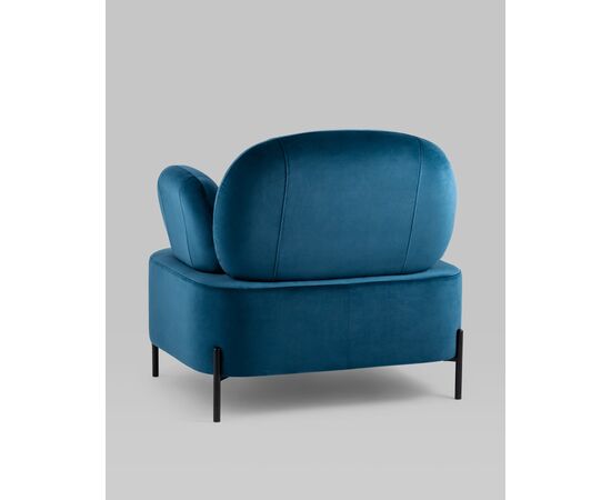 Кресло Кэнди с подлокотниками велюр синий, изображение 10 | Интернет магазин мебели и декора LifeDekor