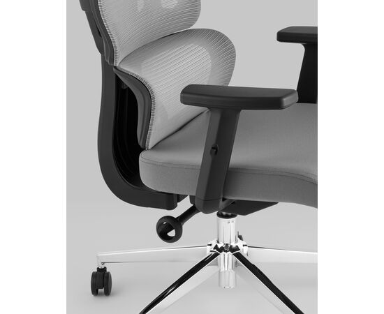 Кресло офисное TopChairs Techno серый, изображение 10 | Интернет магазин мебели и декора LifeDekor
