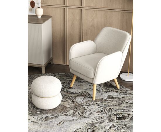 Кресло Ричи тедди белый, изображение 3 | Интернет магазин мебели и декора LifeDekor