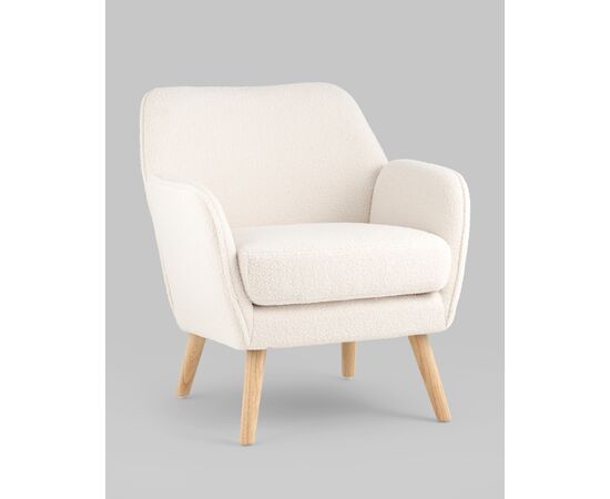 Кресло Ричи тедди белый, изображение 2 | Интернет магазин мебели и декора LifeDekor