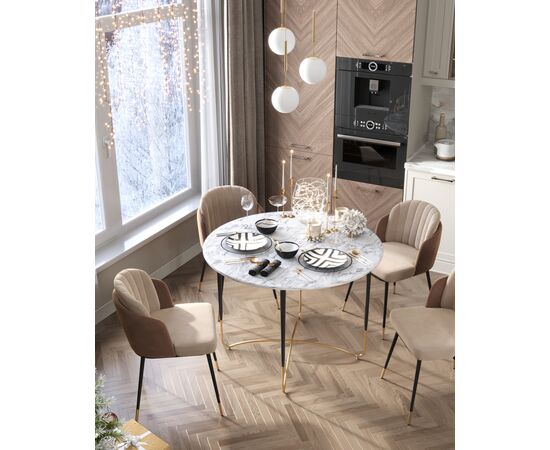 Стул Пенелопа бежевый, изображение 6 | Интернет магазин мебели и декора LifeDekor