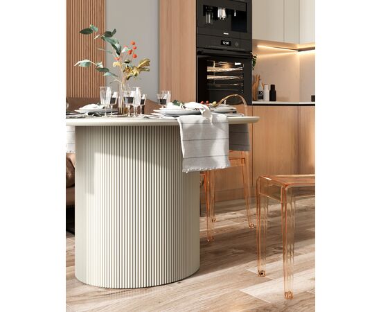 Стол обеденный Ballet 120*75 серый, изображение 4 | Интернет магазин мебели и декора LifeDekor