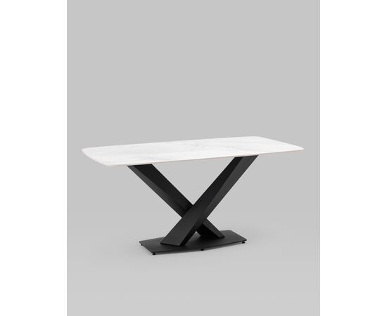 Стол обеденный Belle 160х90 белый мрамор, изображение 2 | Интернет магазин мебели и декора LifeDekor