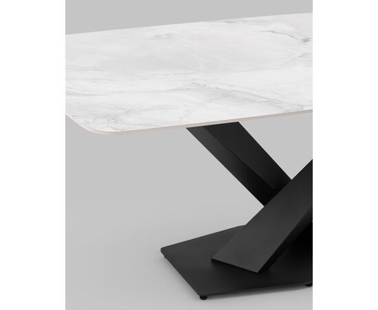 Стол обеденный Belle 180х90 белый мрамор, изображение 8 | Интернет магазин мебели и декора LifeDekor