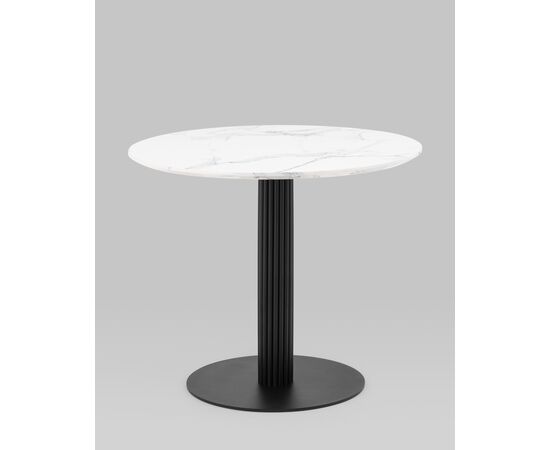 Стол обеденный Stem D90 мрамор, изображение 2 | Интернет магазин мебели и декора LifeDekor