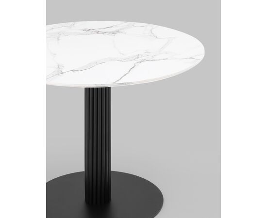 Стол обеденный Stem D90 мрамор, изображение 6 | Интернет магазин мебели и декора LifeDekor