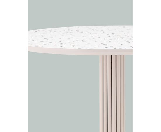 Стол обеденный Stem D90 терраццо, изображение 6 | Интернет магазин мебели и декора LifeDekor