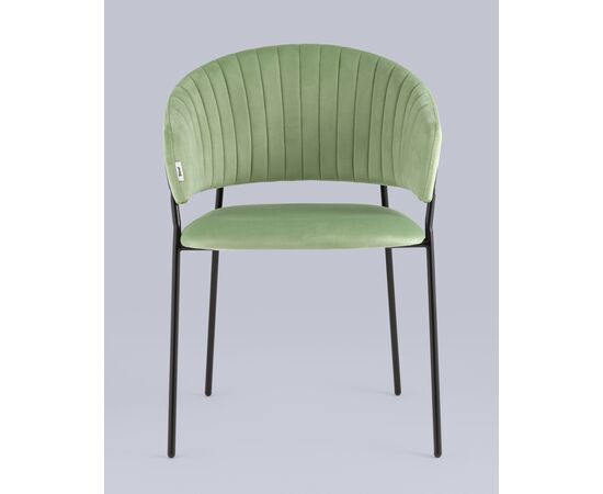 Стул Бруно велюр фисташковый, изображение 3 | Интернет магазин мебели и декора LifeDekor
