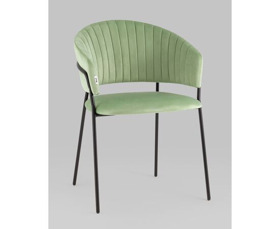 Стул Бруно велюр фисташковый, изображение 2 | Интернет магазин мебели и декора LifeDekor