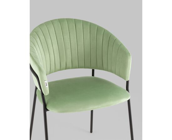 Стул Бруно велюр фисташковый, изображение 8 | Интернет магазин мебели и декора LifeDekor