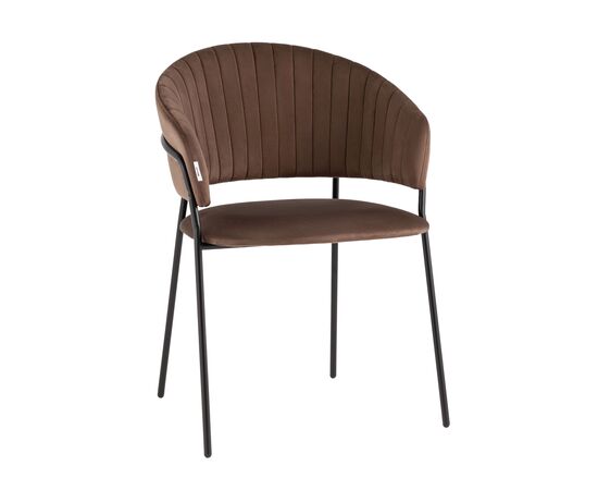 Стул Бруно велюр коричневый | Интернет магазин мебели и декора LifeDekor
