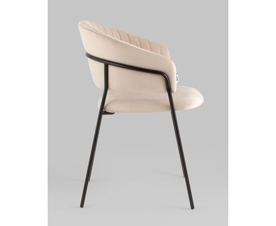 Стул Бруно велюр кремовый, изображение 4 | Интернет магазин мебели и декора LifeDekor